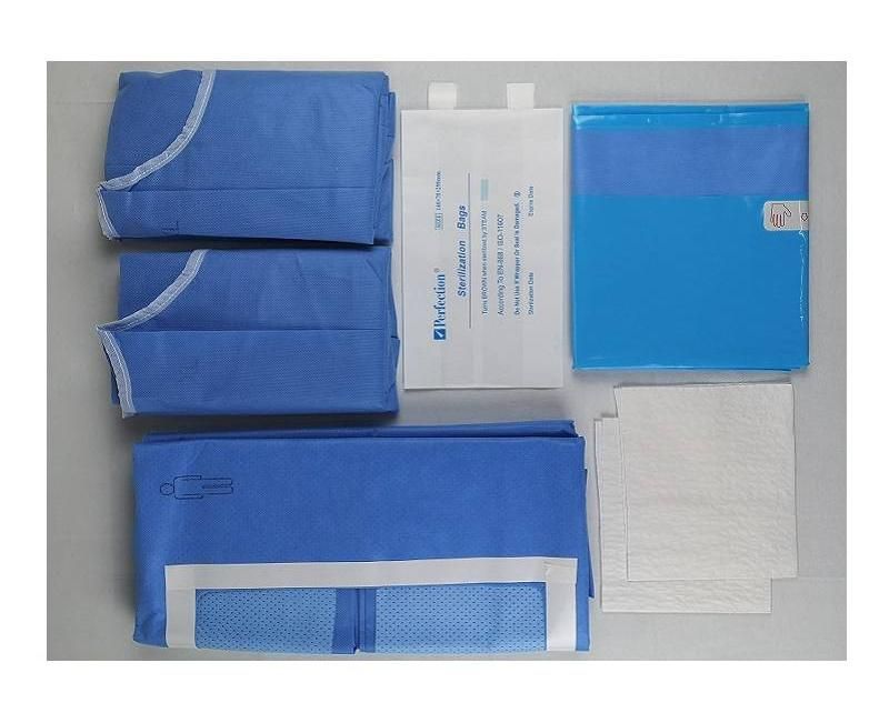 Disposable Hospital Level 2 Surgical Pack Sterile Laparotomy Drape Pack