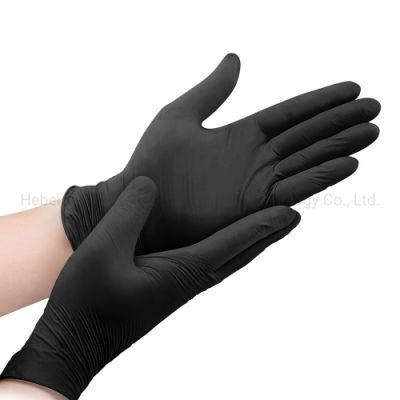 Amazon Best Seller Manufacturers Tattoo Beauty Make up Powder Free Black Nitrile Gloves