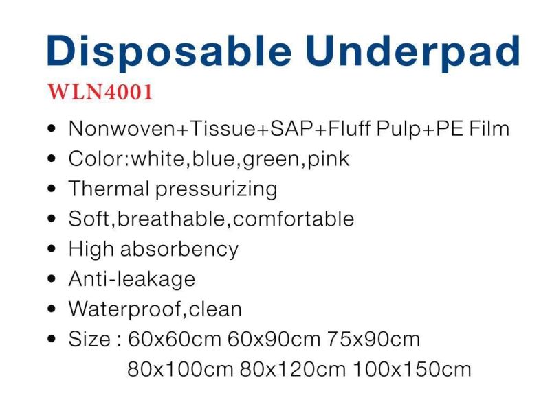 Medpride Disposable Underpads 17′′ X 24′′ (100-Count) Incontinence Pads, Bed Covers, Puppy Training Thick, Super Absorbent Protection for Kids, Adults, Elderl