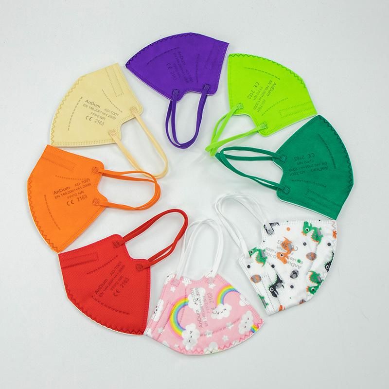 Andum 8 Colors Cute Carton Small Size Respirator Disposable Children Kids Face Mask