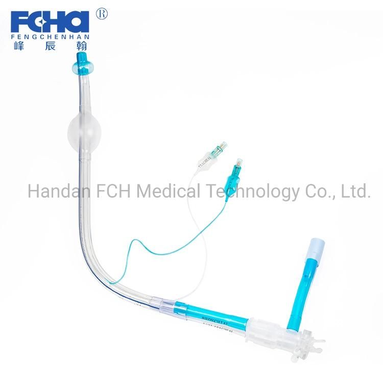 Double Lumen Endobronchial Tube Disposable Medical Consumables PVC Double Lumen Endobronchial Tube