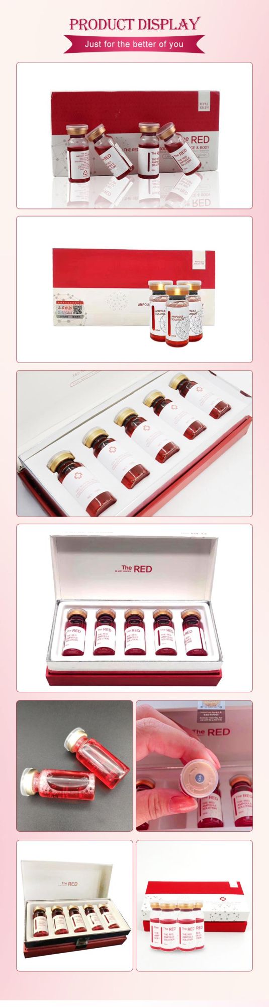 Face and Body Fat Dissolving Injection Korea Mesotherapy The Red Ampoule Solution