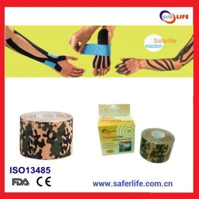 2019 Wholesale Stock Cotton Camouflage Athletic Elastic Kinesio Kinesiology Sports Tape