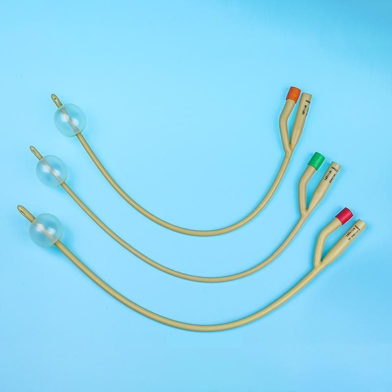 Disposable 100% Latex Foley Catheter 2-Way 3-Way