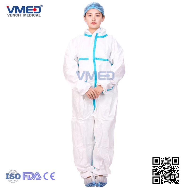 Hospital Surgical Impervious Nonwoven Surgical Gown with Elastic Cuffs ,Hospital Gown,Protective Gown, Nonwoven Gown, Isolation Gown,Dispsoble PP Islation Gown