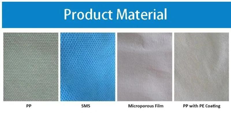 Hospital Medical Use En14126 14605 13034 13982 Type 3 4 5 6 CE waterproof Non Woven Disposable Protective Coverall