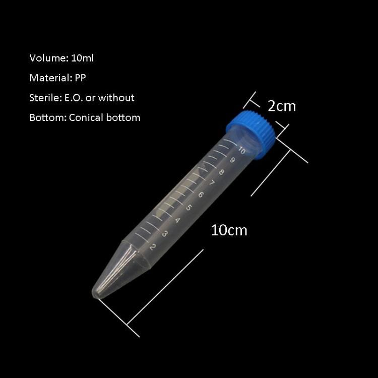 Falcon Tube Plastic Sterile 10ml Centrifuge Tube for Lab Medical