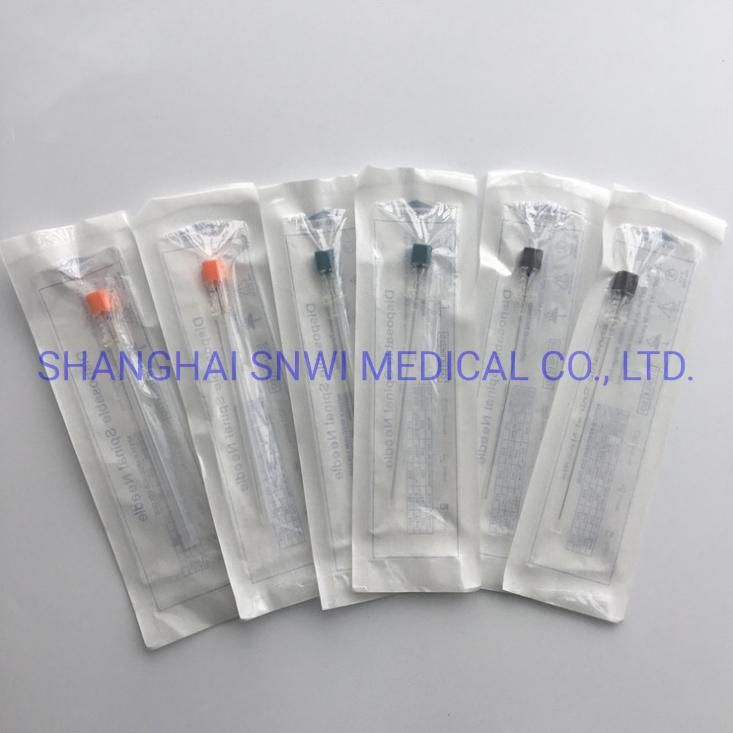 Good Quality Sterilized Disposable Medical Spinal Needle