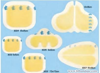 Medical Sterile Adhesive Waterproof Hydrocolloid Wound Dressing Bordered or Unbordered