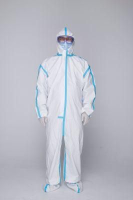 75GSM Sterile Disposable Medical Protective Coverall with Boot Cover