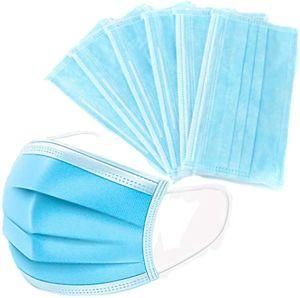 17.5*9.5cm Disposable Non-Woven Civil 3 Ply Protective Blue Face Mask