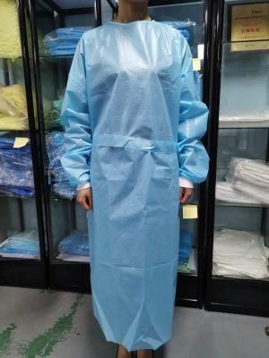 Disposable Gowns Non Woven Cloth Isolation Gown AAMI Level 2 Water Repellent Isolation Gown