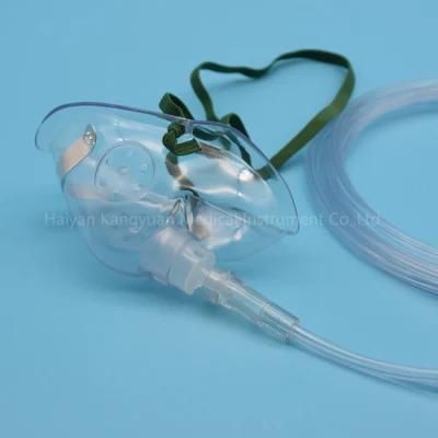 PVC Oxygen Mask Disposable with Connecting Tube Size S M L XL FDA