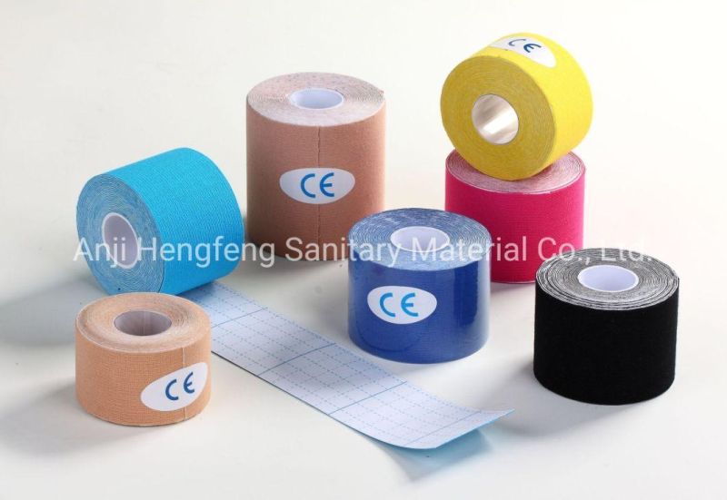 Quick Delivery OEM Accepted Medical Waterproof Cotton Elastic Athletic Sports Tape Wholesale Muscle Cure Kinesiology Tape