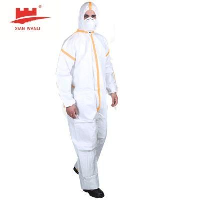 Disposable Protection Chemical Protective Microporous Non-Woven Coverall