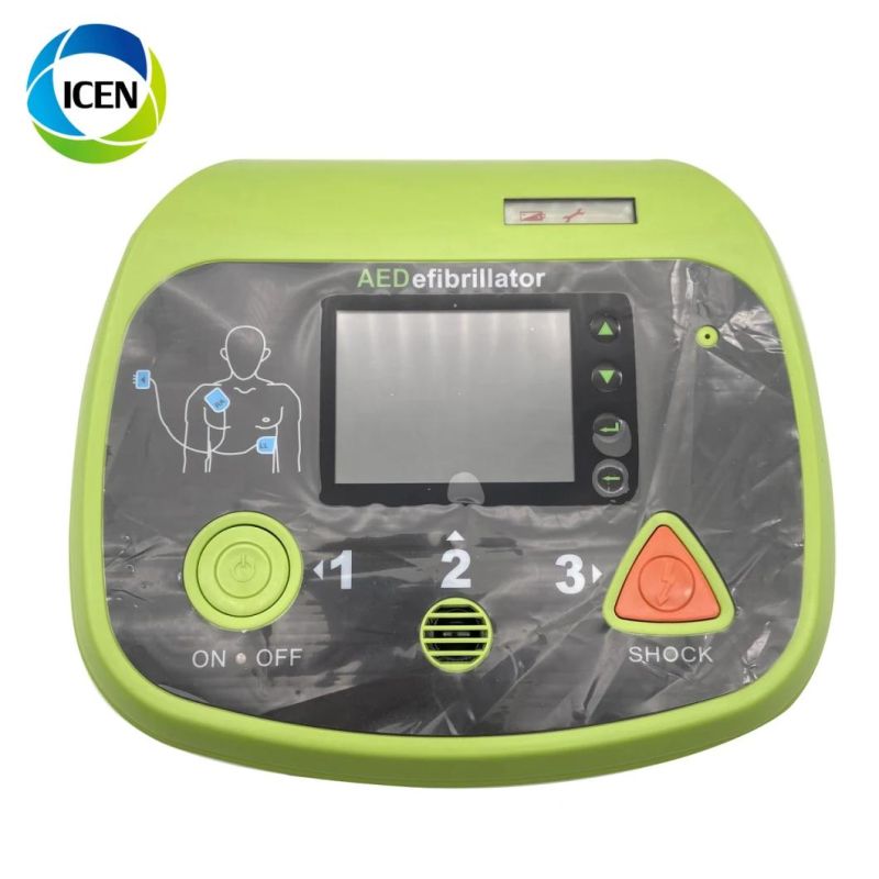 IN-C025P medical First aid Automated External CPR with LCD screen AED Defibrillator