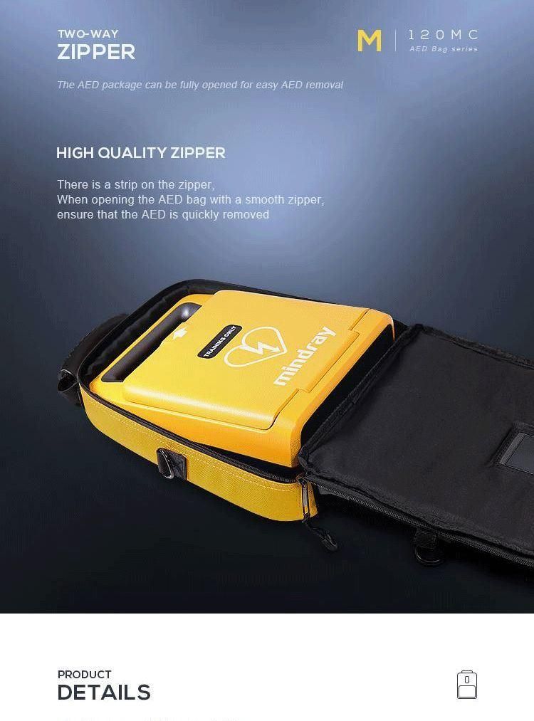 Standard Handbag Backpack Aed Defibrillator Weatherproof Bag for Mindray Cseries