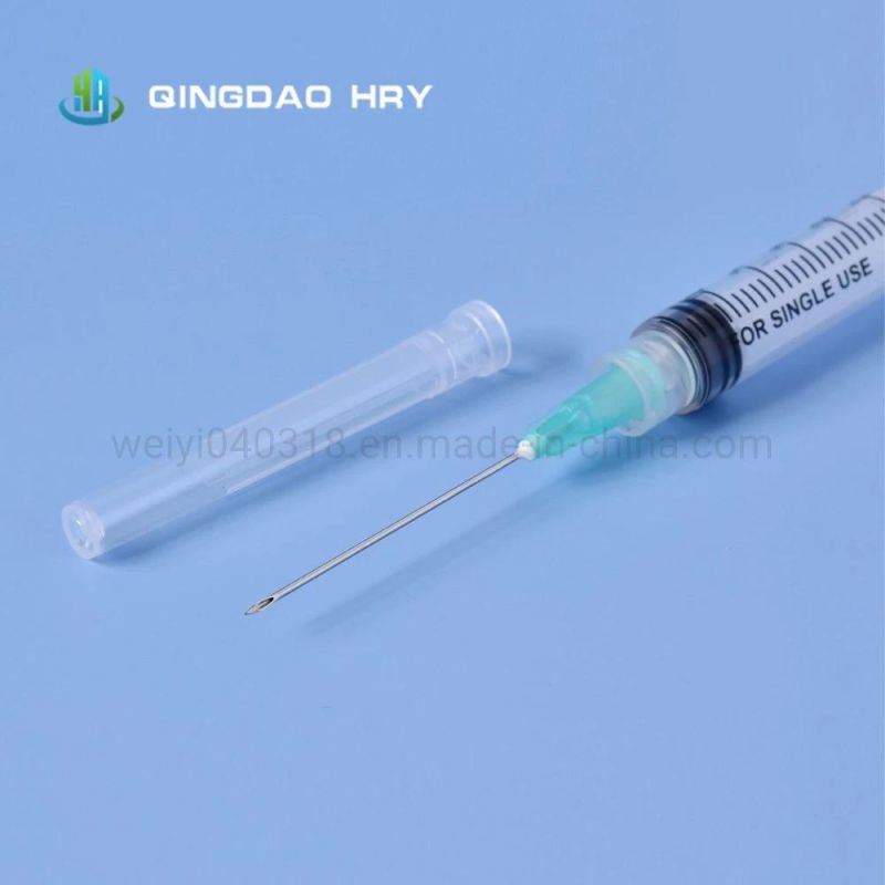 Medical Sterile Disposable syringe with Needle or Safety Needle Luer Lock/Slip for Single Use 1-100ml CE FDA ISO 510K Certified