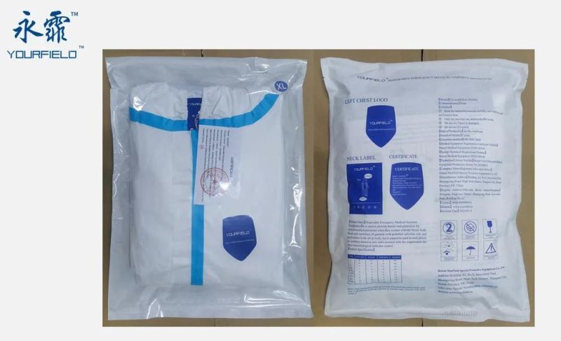 China Top Supplier AAMI Level 2 Non-Woven Isolation Gown