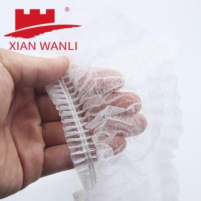 China Disposable Non-Woven Single &amp; Double Elastic Clip Bouffant Mob Cap