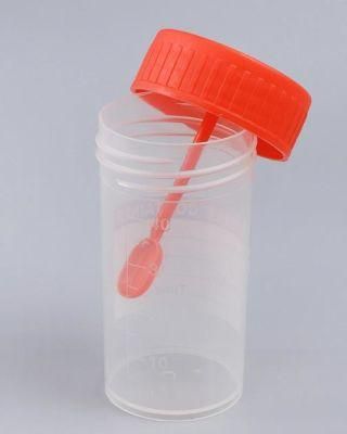 Medical Disposable Stool Container with Spoon for Hospital