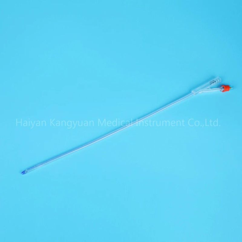 Silicone Foley Catheter Integrated Flat Balloon with Unibal Integral Balloon Technology Round Tipped Urethral Use