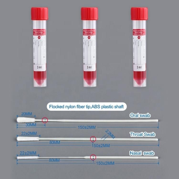 Virus Sampling Transport Collection Tube Vtm Kits with Medium Inside