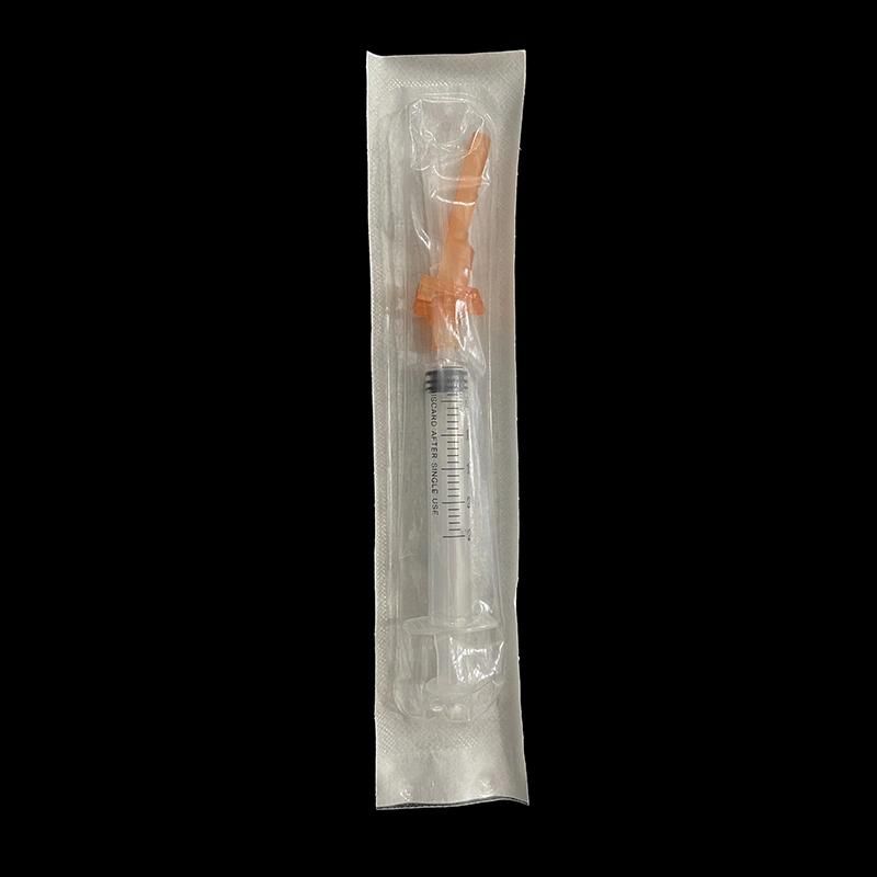 3 Parts Luer Lock Safety Vaccination Syringe with Safety Needle