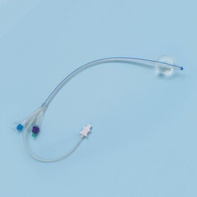 3 Way or 4 Way Silicone Foley Catheter with Temperature Probe (Sensor)