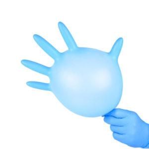 Nitrile Powder Free Gloves Non Sterile Ambidextrous Blue En455 En374 510K Nitrile Gloves