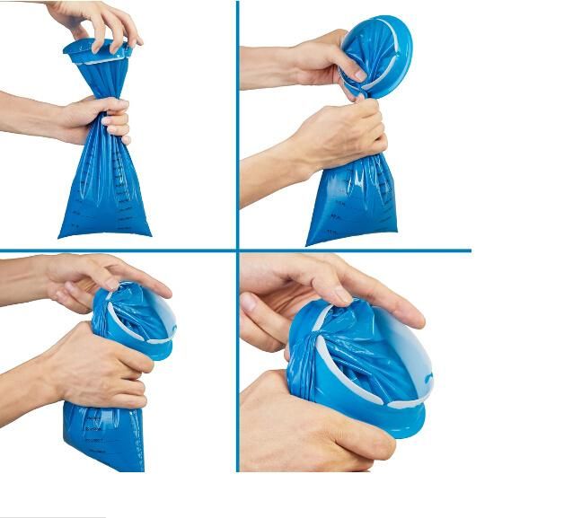 Disposable Emergency Airsickness Vomit Bag with Plastic Neck Ring