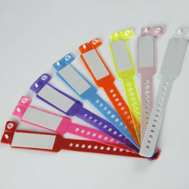 Disposable Hospital Insert Card PVC ID Wristbands for Baby