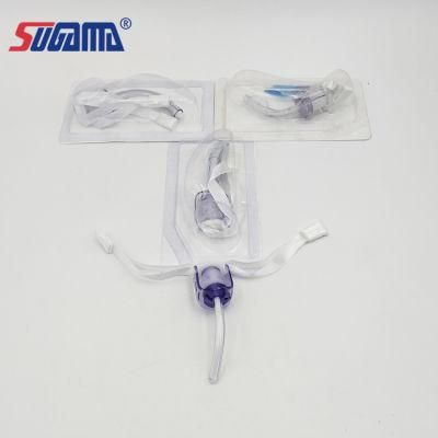 Disposable Medical PVC Uncuffed Holder Tracheotomy Tube