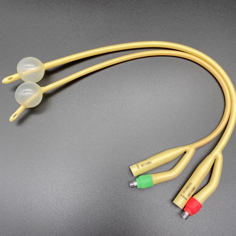 Catheterization 2 Way Silicone Coating Latex Foley Urinary Catheter