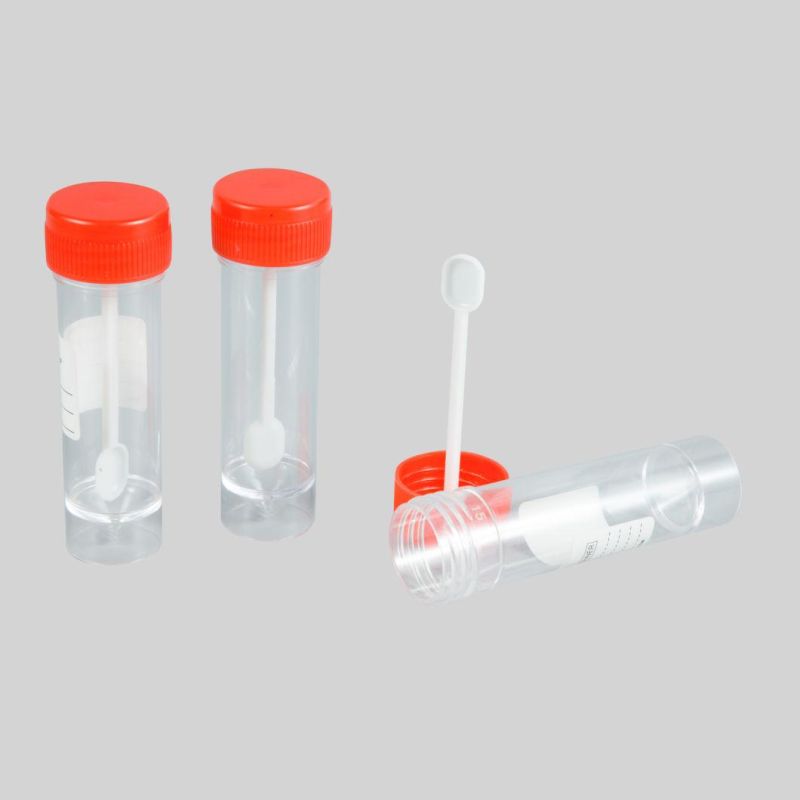 Disposable Medical Stool Urine Collection Cup with Spoon