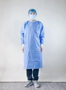 Class 2 AAMI Level 3 CPE PE Non Sterile Protective Suit Isolation Gown