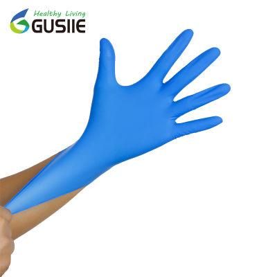 Gusiie Blue Disposable Medical Examination Nitrile Gloves Nitrile Large Gloves