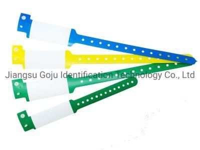 Waterproof Custom One Time Use Plastic Medical ID Band for Hospital