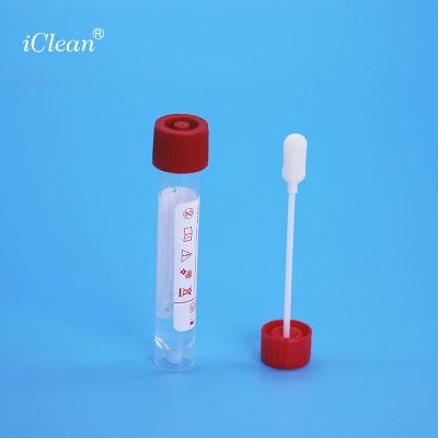 Sample Collection Tube with Vtm, Nasal Swab Oral Swab with Vtm Tube Vtm Sample Storage Tube with Swab