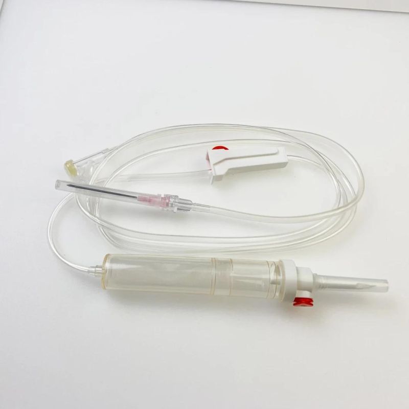 Wego Medical Disposable Blood Transfusion Set with Needle Medical Blood Giving Set