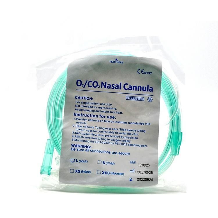 Factory Supply Disposable PVC Nasal Oxygen Cannula for Medical Use