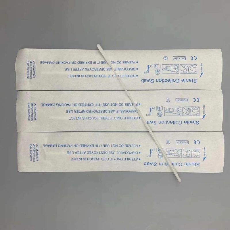 Medical Sterile Nasal Flocked Swabs Nasopharyngeal Collection Nasal Swab