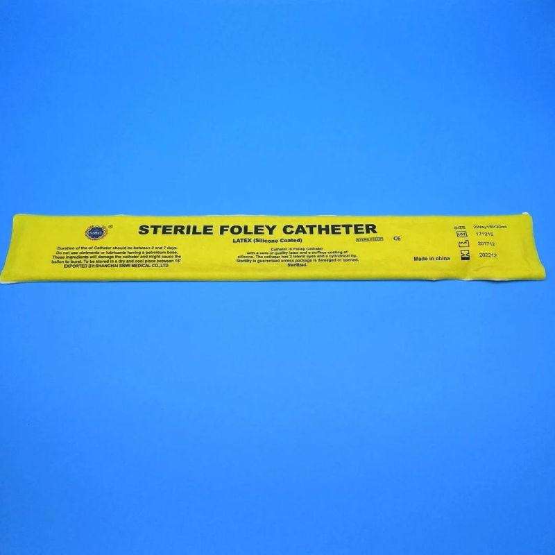 CE&ISO Certificate Natural Latex Foley Balloon Catheter 2 Way Catheter Used in Hospital