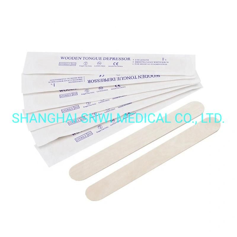 High Quality Disposable Wooden Custom Medical Tongue Spatula Depressor
