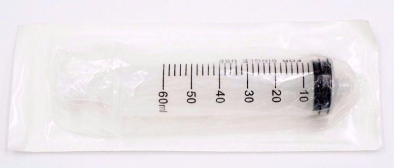 50ml, 60ml, 100ml, Medical Plastic 3 Parts Luer Slip Syringe