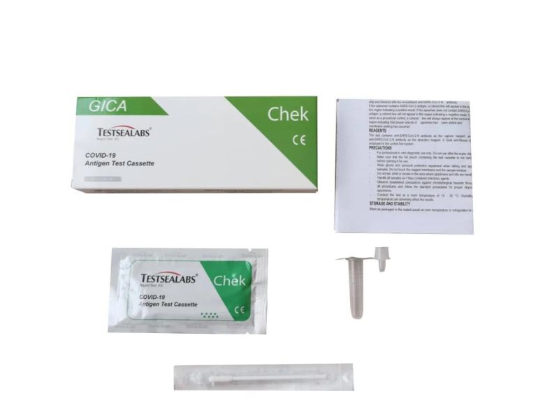 Nasal Swab Test Kit Antigen Rapid Test 19 Virus with CE Approved 5PCS/Box