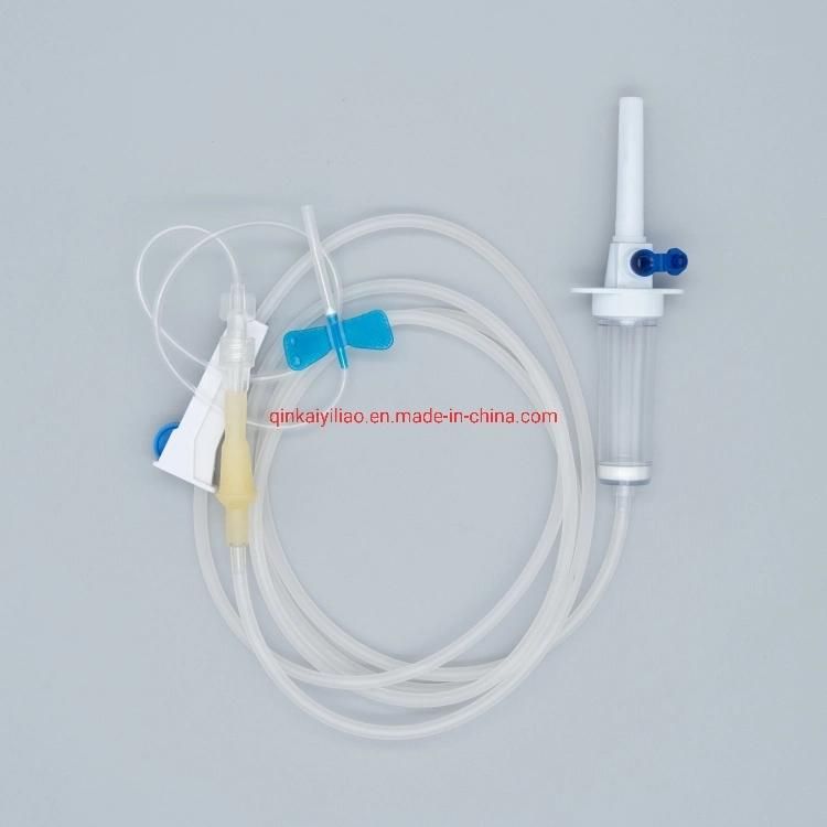 Medical and Disposable Sterilized Hypodermic IV Infusion Set with Luer Slip or Luer Lock on The Needle