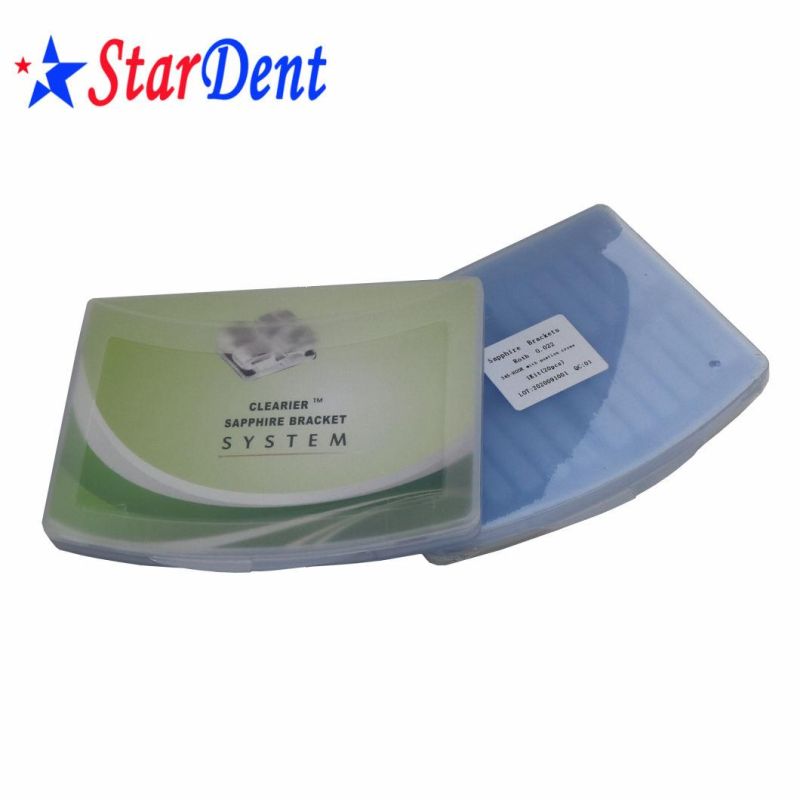 Good Quality Dental Orthodontic Material Sapphire Ceramic Brackets Roth/Mbt 345 Hook