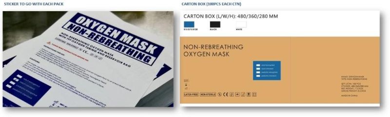 Non-Rebreathing Oxygen Mask (CE, CFDA, FSC, FDA, ISO 13485)