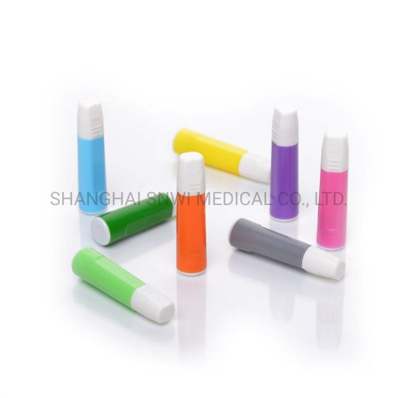 Medical Supply Blood Lancet Plastic Twist Type